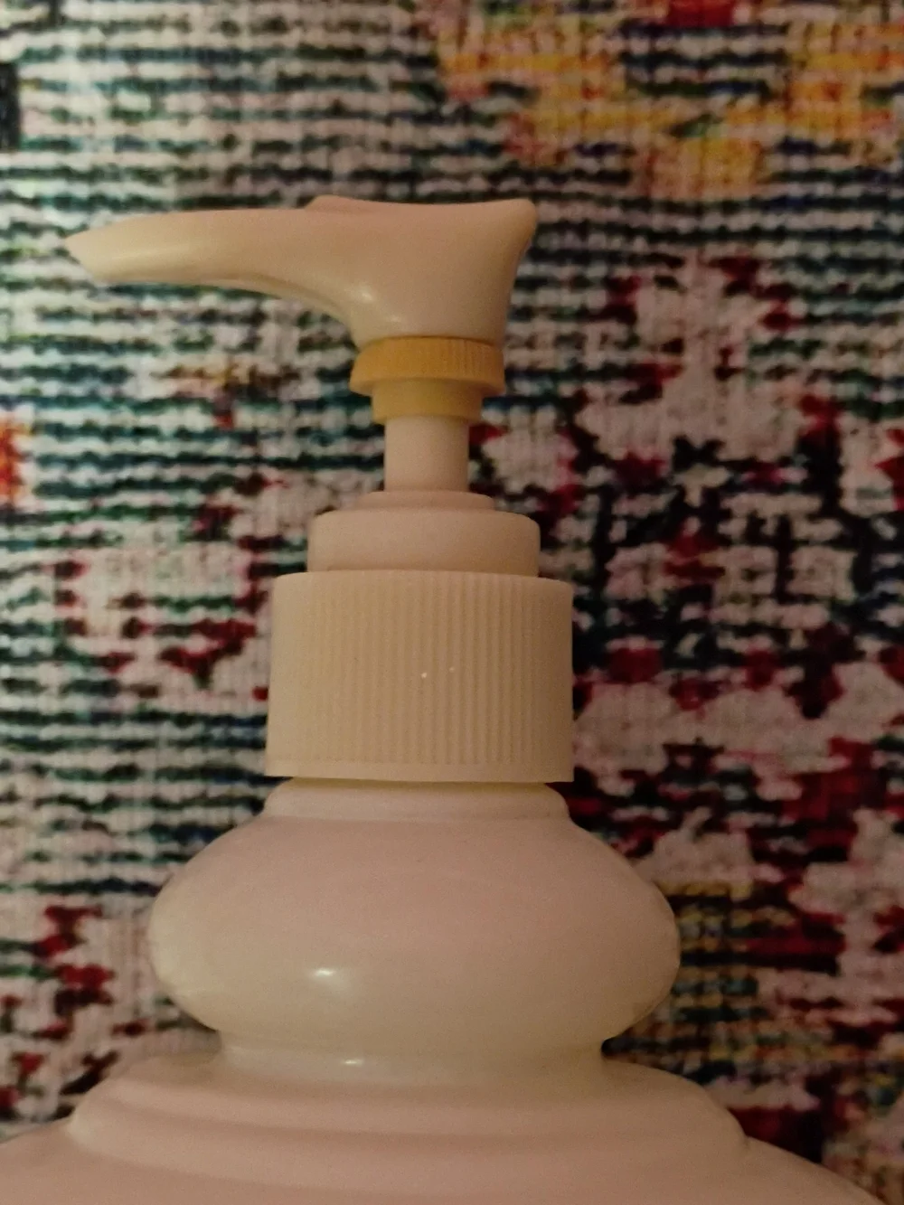 Avon Vintage Pink Floral Ceramic Lotion Pump
